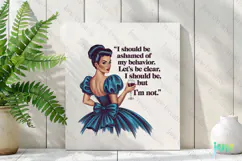 Funny Pin-up Girl Quotes PNG Clipart Product Image 2