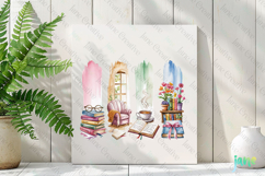 Book Lovers Brushstroke Clipart Product Image 3