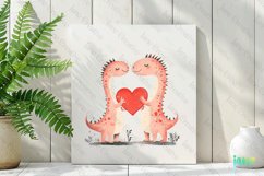 Retro Dinosaurs Couple Valentine's PNG Product Image 3