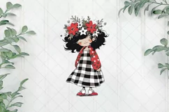 Christmas Girl Children's Book Clipart Product Image 1