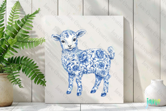 Chinoiserie Easter Sheep Clipart Product Image 3