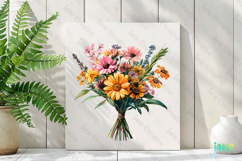 Summer Floral Clipart Product Image 3
