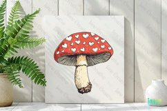 Retro Mushroom Valentine's PNG Product Image 3