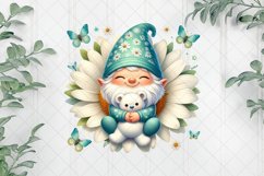 Sleeping Baby Gnome Clipart Product Image 1