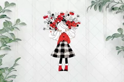 Christmas Girl Children's Book Clipart Product Image 1
