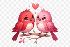 Valentine's Day Couple Birds Clipart Product Image 2
