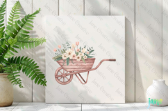 Rustic Vintage Farmhouse Spring Charm Clipart Product Image 2