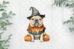 Bulldog Halloween Costumes Sublimation Clipart Product Image 1