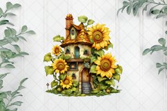 Fantasy Sunflower House Sublimation Clipart Product Image 1