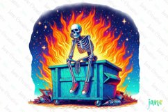 Sarcastic Skeleton Clipart Product Image 2