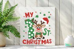 1st Christmas Sublimation Clipart Product Image 2