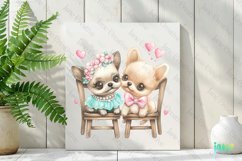Valentine Animals Sublimation Clipart Product Image 2