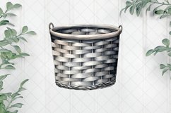 Minimalistic Furniture Basket Sublimation Clipart Product Image 1