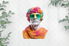Colorful God Greek Statues Sublimation Clipart Product Image 1
