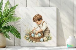 Boy Country Farmhouse Easter Clipart Product Image 3