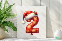 Santa Claus Balloon Alphabet Number 2 Clipart Product Image 2