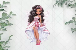 Beautiful Christmas Fairy Sublimation Clipart Product Image 1