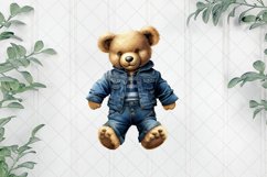 Beautiful Bear In Jeans Sublimation Clipart Product Image 3