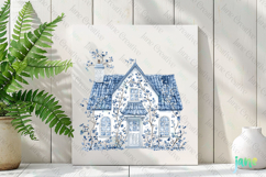 Chinoiserie Easter House Clipart Product Image 3