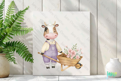 Rustic Vintage Farmhouse Spring Charm Clipart Product Image 2