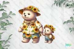 Sunflower Mama And Baby Bear Product Image 1