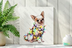 Little Christmas Chihuahua Dog Clipart Product Image 2