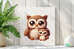 Knitted Owl for Mother&#039;s Day Clipart Product Image 3