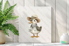 Duck Spring Rustic Farm Vintage Clipart Product Image 3