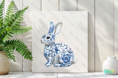 Chinoiserie Easter Bunny Clipart Product Image 3