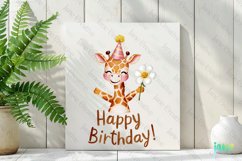 Happy Birthday Animals Sublimation Clipart Product Image 2