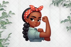 Strong African Girls With Polkadots Headband Product Image 1