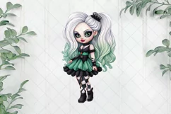 Halloween Cute Little Girl Sublimation Clipart Product Image 1