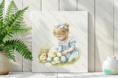 Girl Country Farmhouse Easter Clipart Product Image 3