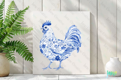 Chinoiserie Easter Rooster Clipart Product Image 3
