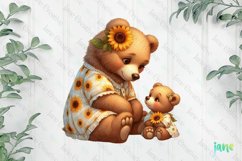 Sunflower Mama And Baby Bear Product Image 1