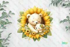 Sunflower Mama And Baby Bear Product Image 1
