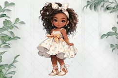Cute Toddler Girl Sublimation Clipart Product Image 1