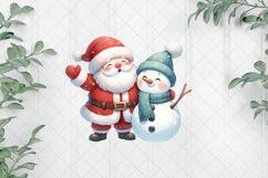 Santa Claus And Friend Snowman Product Image 1