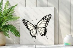 White Hand Drawing Butterfly Clipart Product Image 2