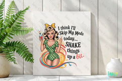 Funny Pin-up Girl Quotes PNG Clipart Product Image 2