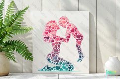 Mom And Baby Made Of Hearts Clipart Product Image 2