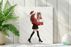 Christmas Fashion Girl Sublimation Clipart Product Image 2