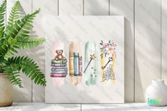 Book Lovers Brushstroke Clipart Product Image 3