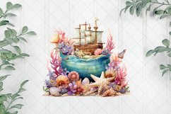 Mystical Sea Sublimation Clipart Product Image 1