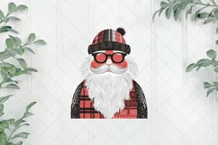 Red Black Buffalo Plaid Christmas Holiday Santa Claus Product Image 1