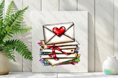 Valentine&#039;s Day Vintage Love Letters Clipart Product Image 3
