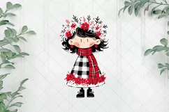 Christmas Girl Children's Book Clipart Product Image 1