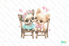 Valentine Animals Sublimation Clipart Product Image 1