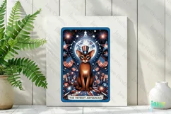 Happy 4th Of July Abyssinian Cat Card Clipart Product Image 2