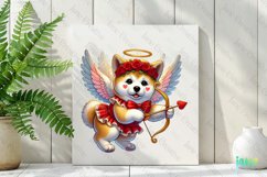 Akita Dogs Cupid Valentine’s Day Sublimation Product Image 2